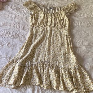 Princess Polly yellow floral dress